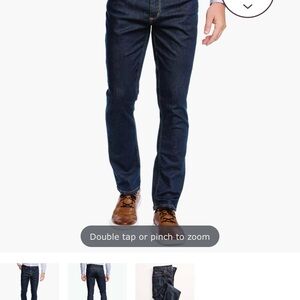 Johnston & Murphy Men's Deep Blue Slim Jeans